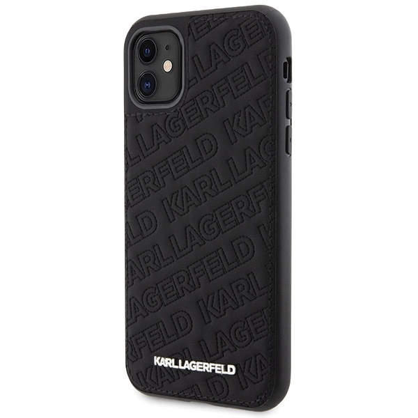 Karl Lagerfeld Quilted K Pattern case for iPhone 11 / Xr - blackeng