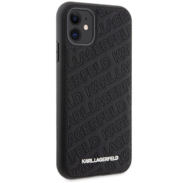 Karl Lagerfeld Quilted K Pattern case for iPhone 11 / Xr - blackeng