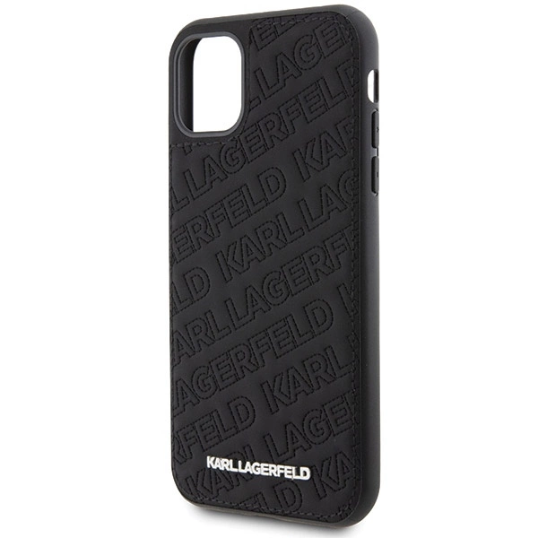 Karl Lagerfeld Quilted K Pattern case for iPhone 11 / Xr - blackeng