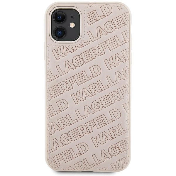 Karl Lagerfeld Quilted K Pattern case for iPhone 11 / Xr - pinkeng