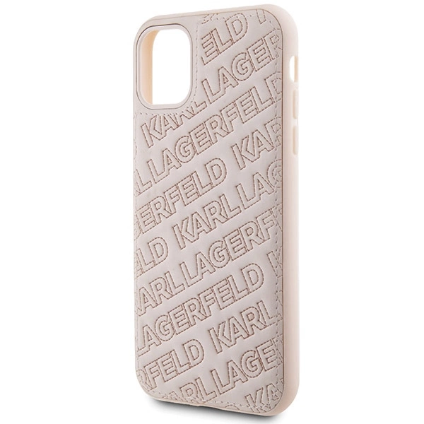 Karl Lagerfeld Quilted K Pattern case for iPhone 11 / Xr - pinkeng