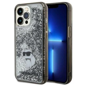 Karl Lagerfeld Liquid Glitter Choupette case for iPhone 13 Pro Max - transparenteng