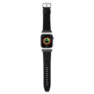 Karl Lagerfeld Saffiano Monogram strap for Apple Watch 42/44/45/49mm - blackeng