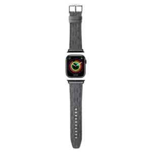 Karl Lagerfeld Saffiano Monogram strap for Apple Watch 38/40/41mm - silvereng