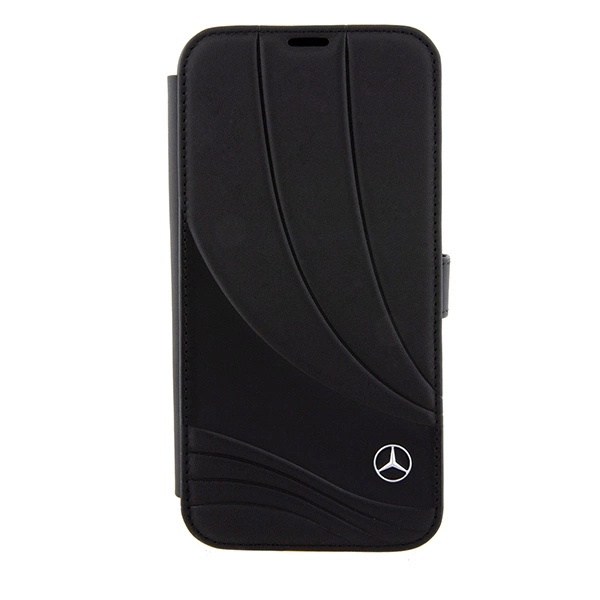 Mercedes Leather Wave Pattern iPhone 15 Pro Case - Blackeng
