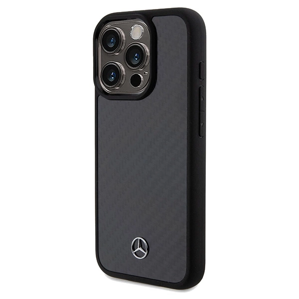 Mercedes Carbon Fiber Dynamic case for iPhone 15 Pro - blackeng