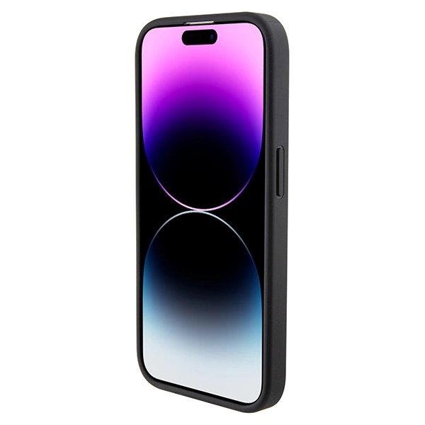 Mercedes Leather Wave Pattern case for iPhone 15 Pro Max - blackeng