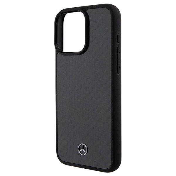 Mercedes Carbon Fiber Dynamic case for iPhone 15 Pro Max - blackeng