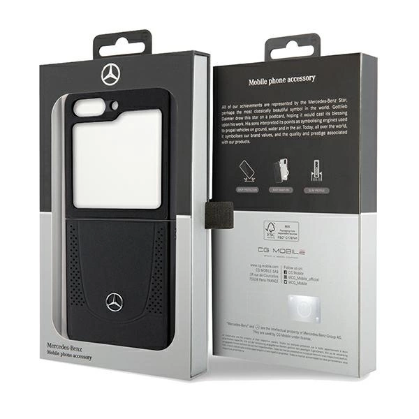 Mercedes Leather Urban case for Samsung Galaxy Z Flip 5 - blackeng