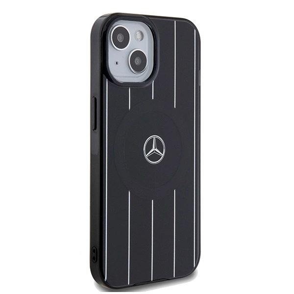 Mercedes Double Layer Crossed Lines MagSafe case for iPhone 15 - blackeng