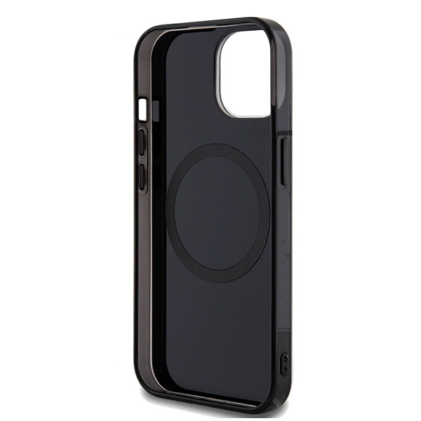 Mercedes Double Layer Crossed Lines MagSafe case for iPhone 15 - blackeng