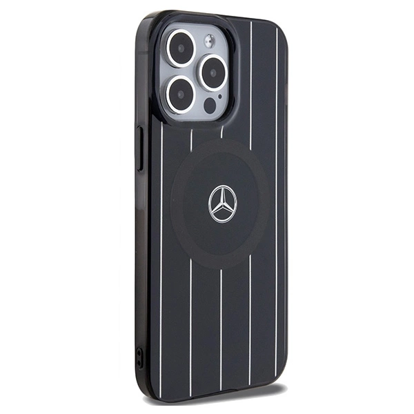 Mercedes Double Layer Crossed Lines MagSafe case for iPhone 15 Pro Max - blackeng