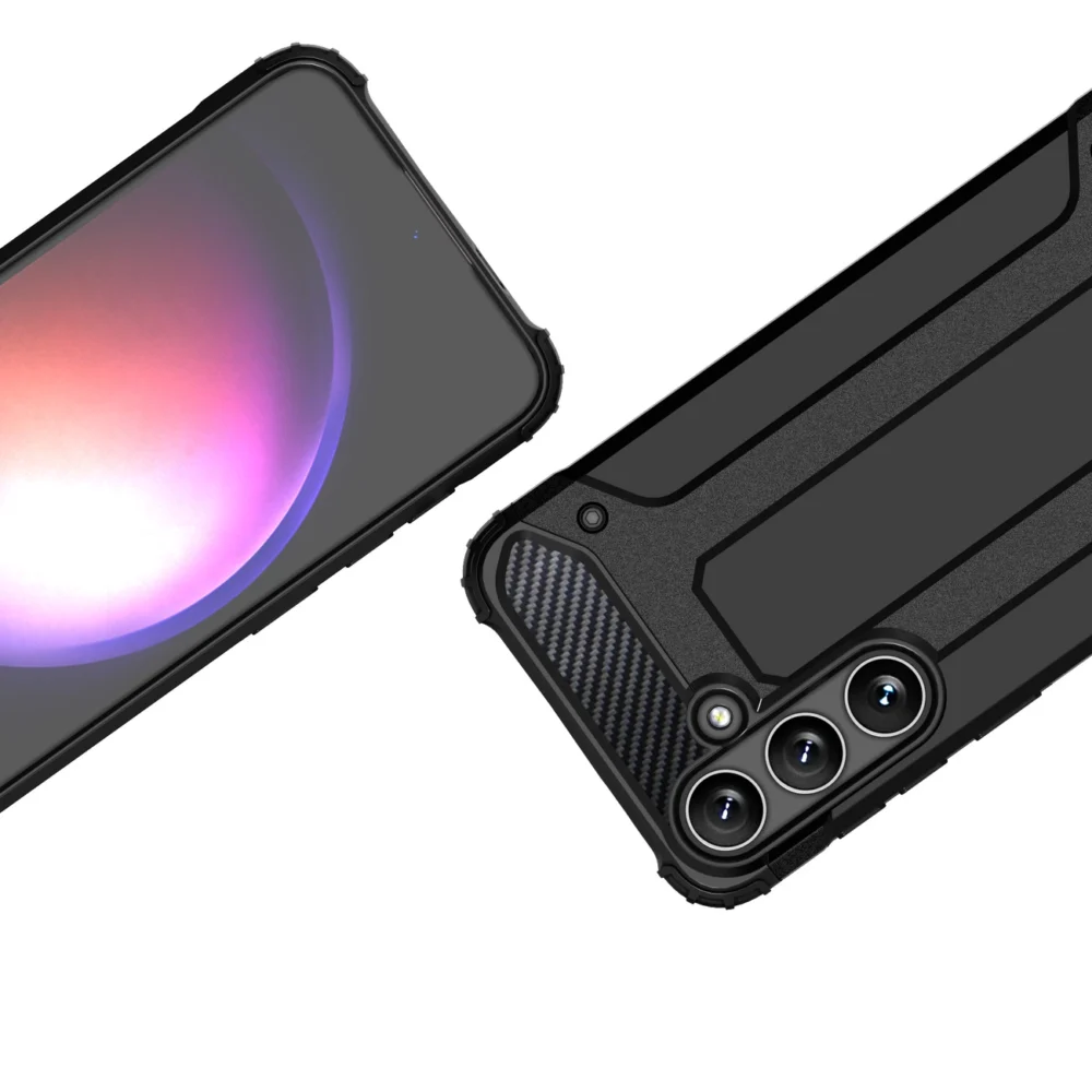 Hybrid Armor case for Samsung Galaxy S24+ armored - blackeng
