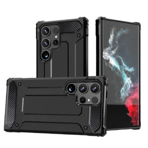 Hybrid Armor case for Samsung Galaxy S24 Ultra armored - blackeng
