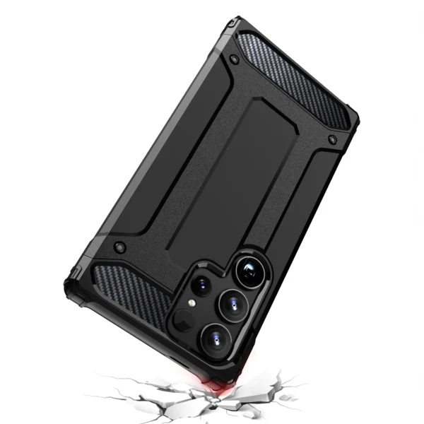 Hybrid Armor case for Samsung Galaxy S24 Ultra armored - blackeng