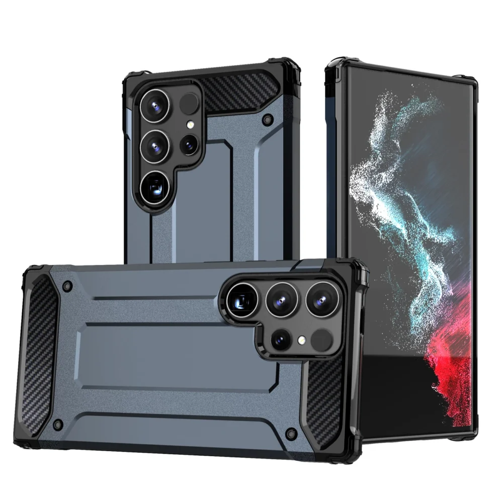 Hybrid Armor case for Samsung Galaxy S24 Ultra armored - blueeng