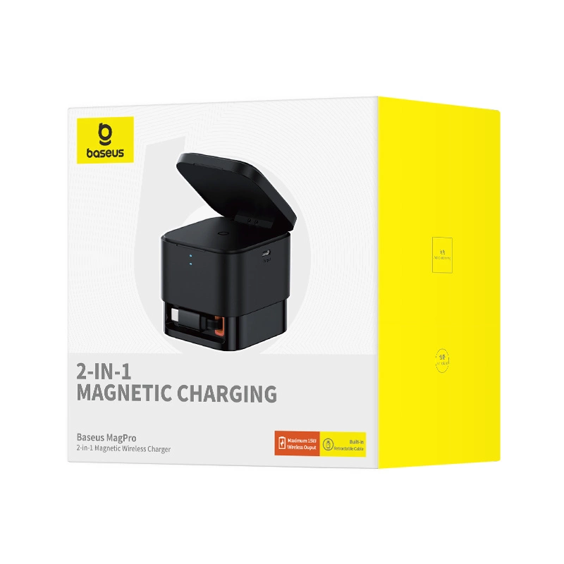 Baseus BS-W531 MagSafe / Qi USB-C 20W wireless charger - blackeng