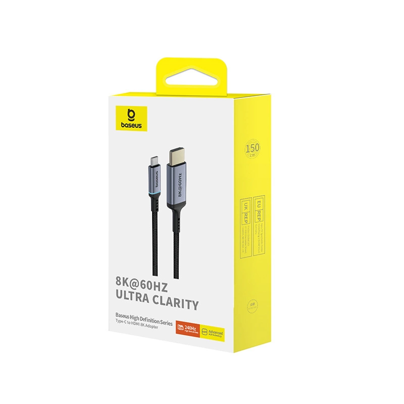 Baseus BS-OH064 8K 60Hz USB-C - HDMI cable 1.5m - blackeng