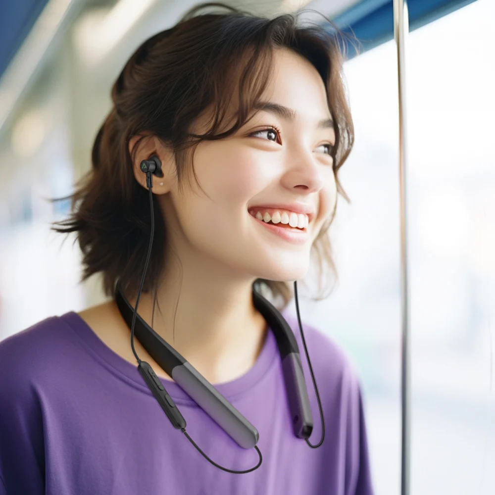 Acefast N1 In-Ear Wireless Headphones + USB-A USB-C Cable - Blackeng