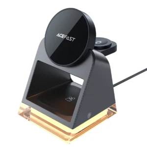 Acefast E17 MagSafe 3in1 Inductive Charger + USB-A USB-C Cable - Blackeng