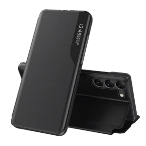 Eco Leather View Case for Samsung A05s with flap - blackeng