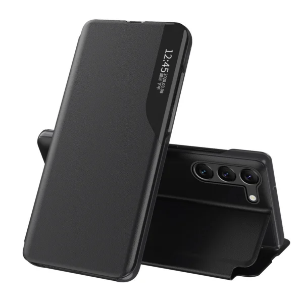 Eco Leather View Case for Samsung A05s with flap - blackeng