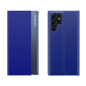 New Sleep View Case for Samsung S24 Ultra with flap - blueeng