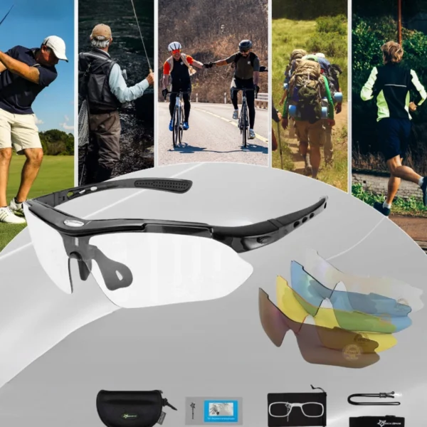 Rockbros 10003 polarized cycling glasses - blackeng