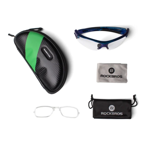 Rockbros 10069 photochromic UV400 cycling glasses - blueeng