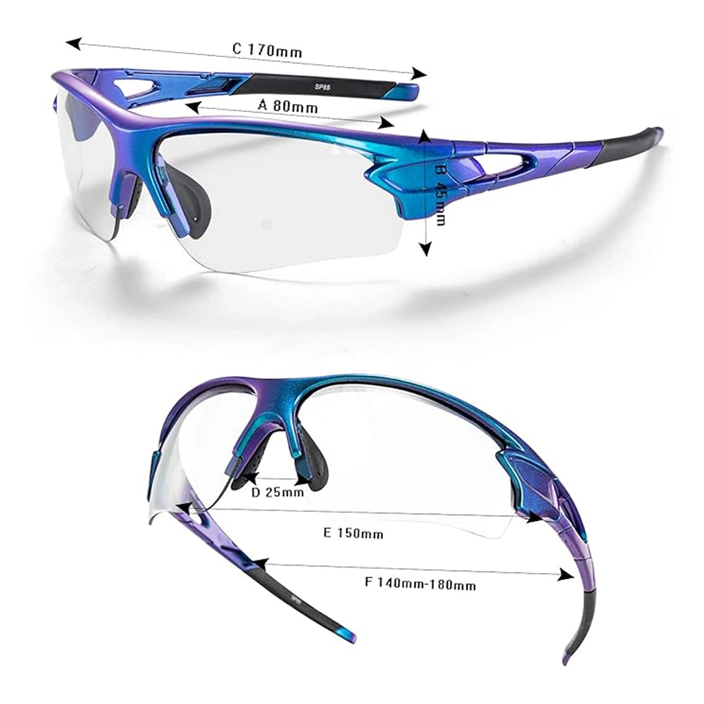 Rockbros 10069 photochromic UV400 cycling glasses - blueeng