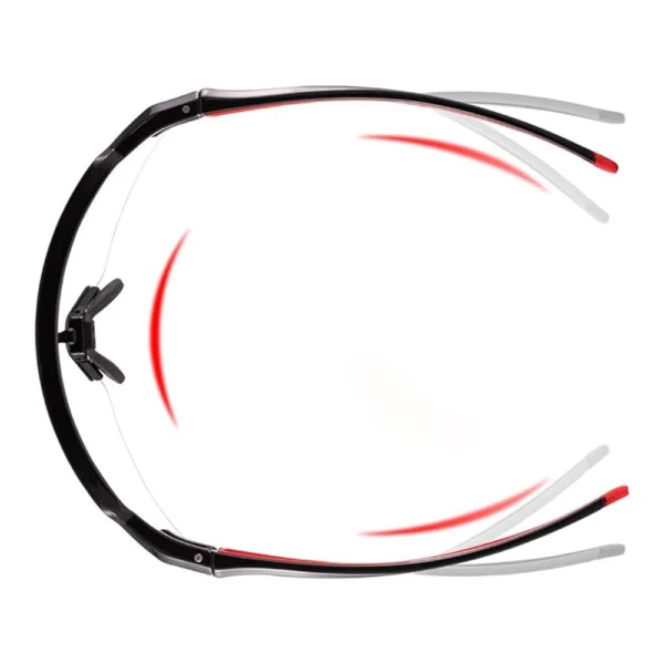 Rockbros 10173 photochromic UV400 cycling glasses - black and redeng