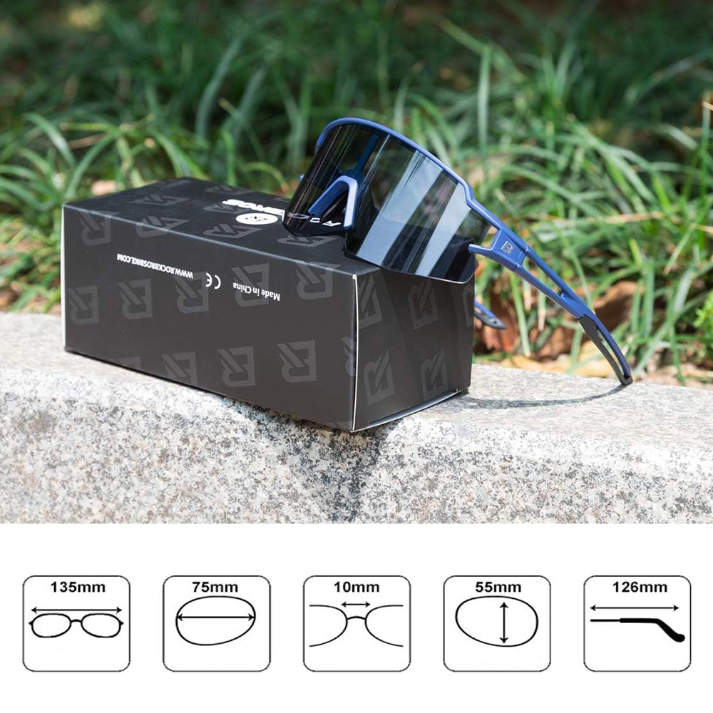 Rockbros 10174 photochromic UV400 cycling glasses - blueeng