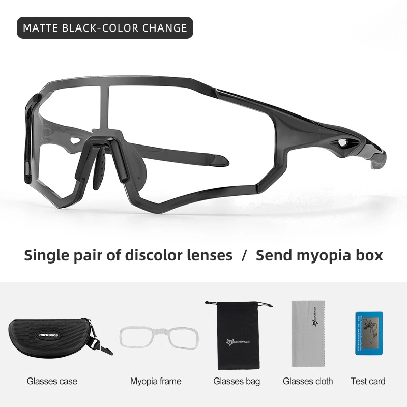 Rockbros 10181 photochromic UV400 cycling glasses - blackeng