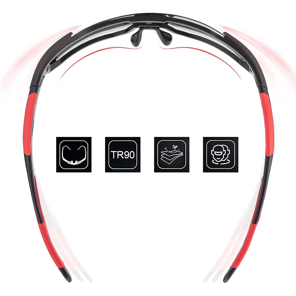 Rockbros 10182 polarizing cycling glasses - redeng