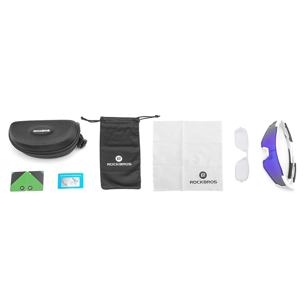 Rockbros 10183 polarizing cycling glasses - blueeng