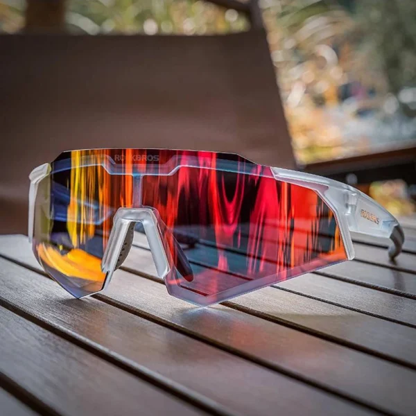 Rockbros SP291 photochromic UV400 cycling glasses - whiteeng