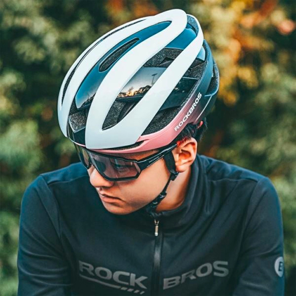 Rockbros bicycle helmet 10110004007 size L - blue and pinkeng