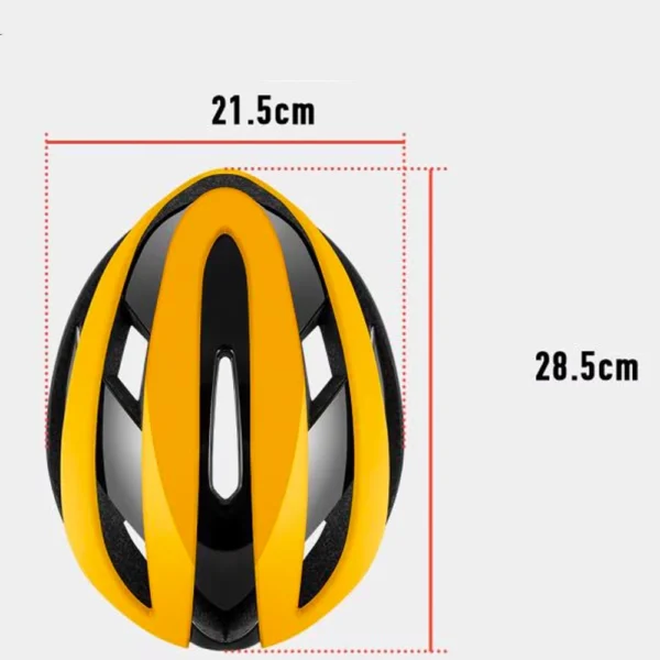 Rockbros 10110004005 bicycle helmet, size L - yellow and blackeng