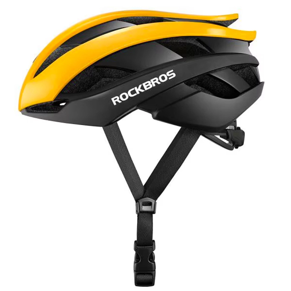 Rockbros 10110004006 bicycle helmet, size M - yellow and blackeng