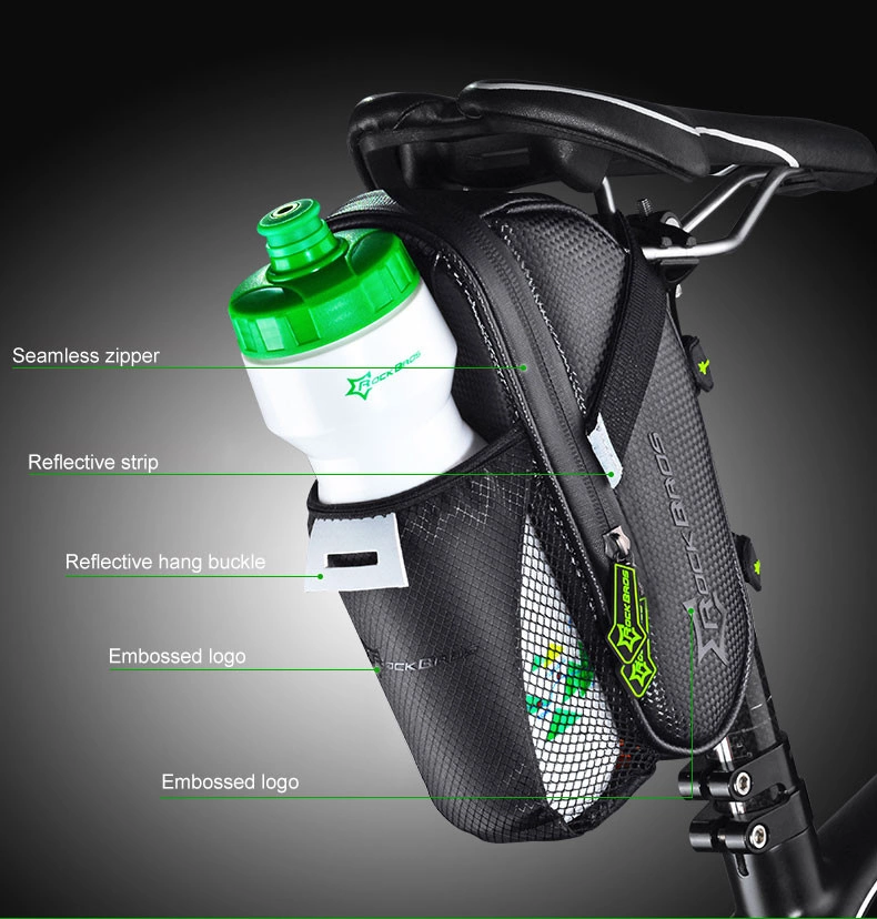 Rockbros C7-1 waterproof bicycle bag with saddle mounting 1.5l - blackeng