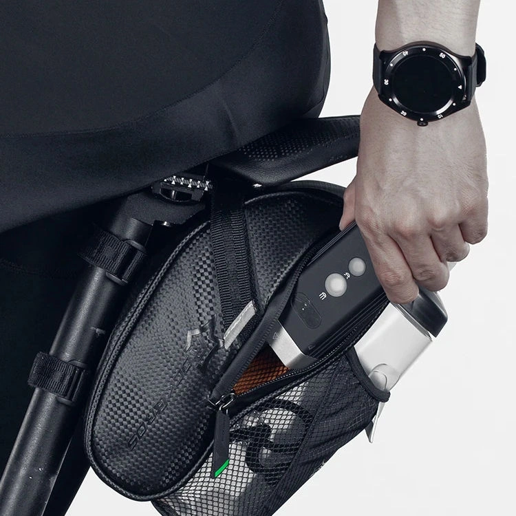 Rockbros C7-1 waterproof bicycle bag with saddle mounting 1.5l - blackeng
