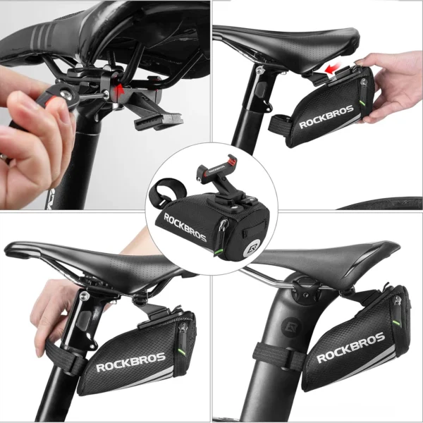 Rockbros C28 bicycle bag under the saddle - blackeng