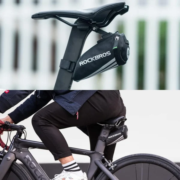 Rockbros C28 bicycle bag under the saddle - blackeng
