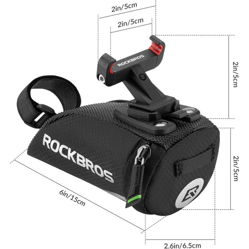 Rockbros C28 bicycle bag under the saddle - blackeng