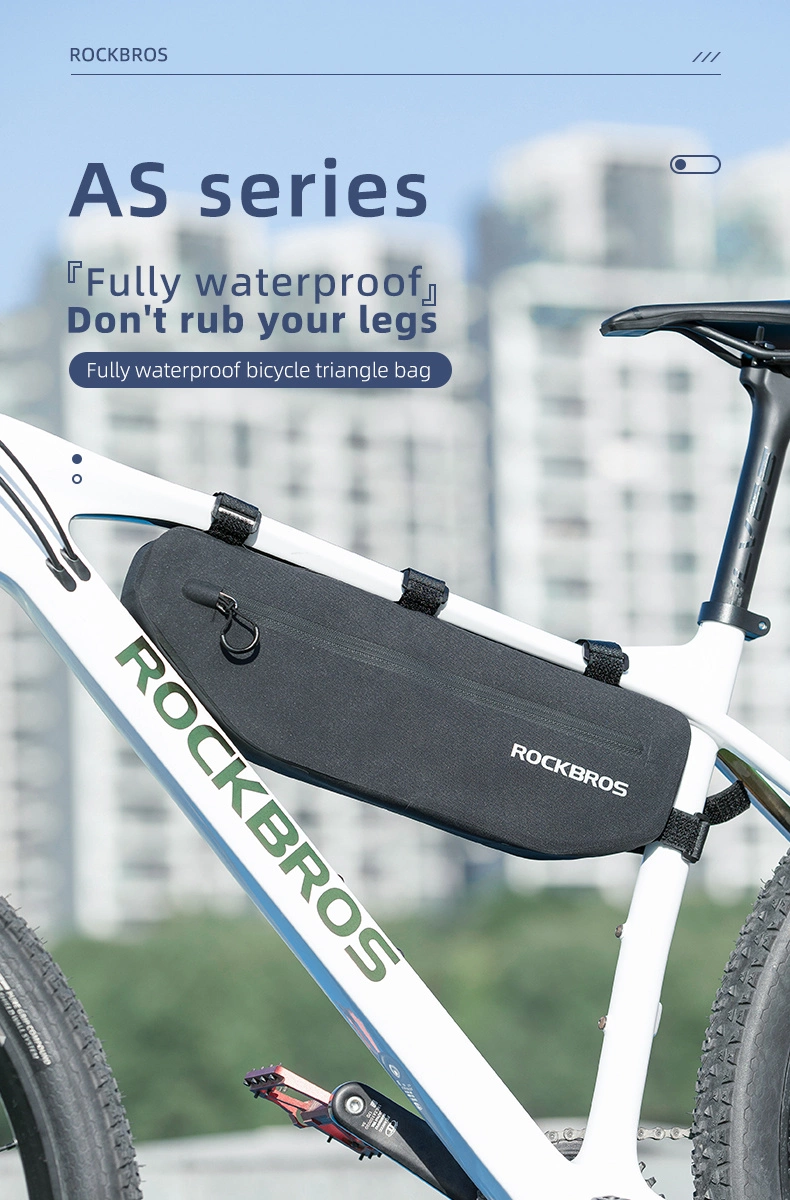 Rockbros AS-043 bicycle bag with Velcro 3l - blackeng