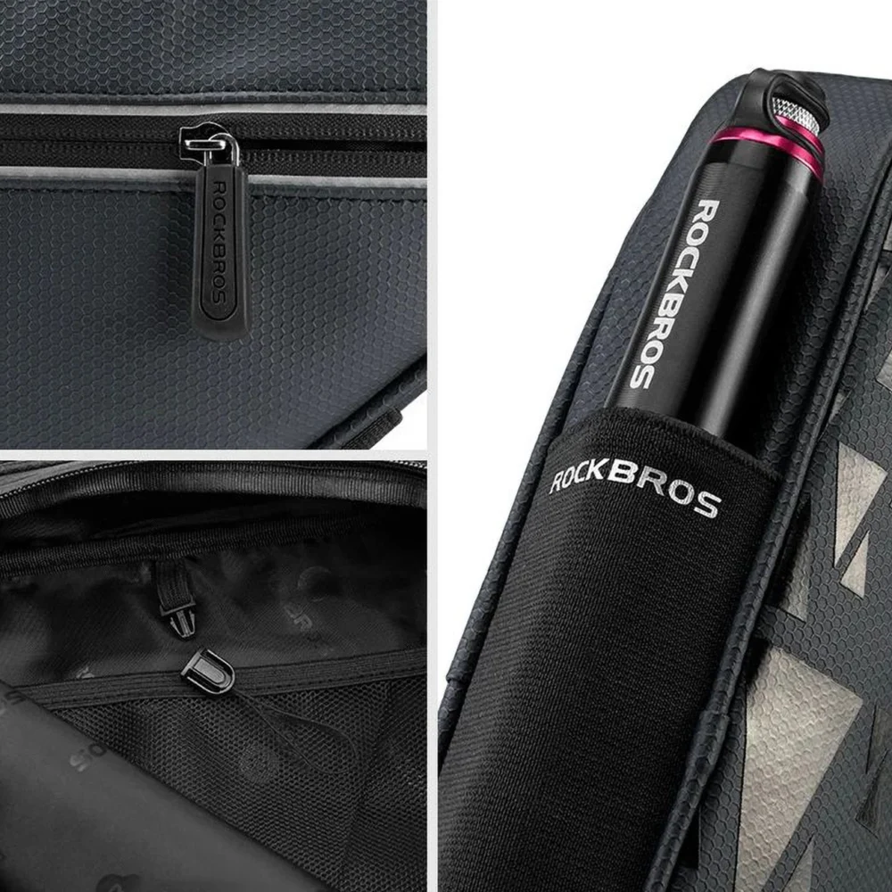Rockbros B39-2 waterproof bicycle bag for frame - blackeng