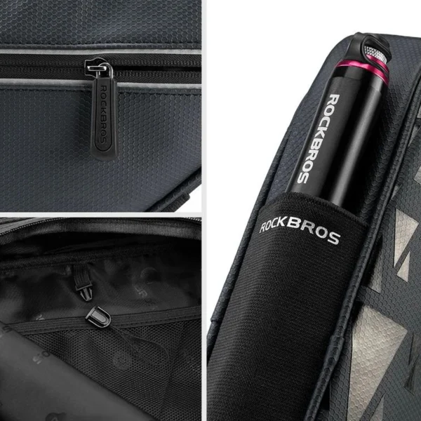 Rockbros B39-2 waterproof bicycle bag for frame - blackeng