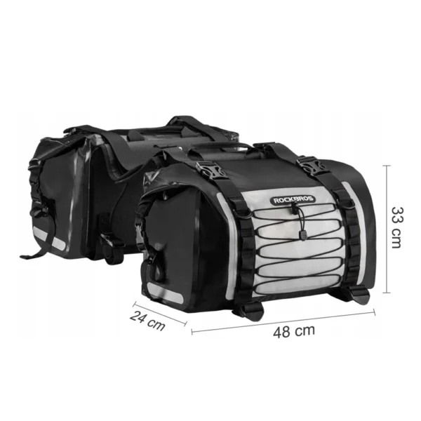 Rockbros AS-010BGR motorcycle bag, waterproof - grayeng