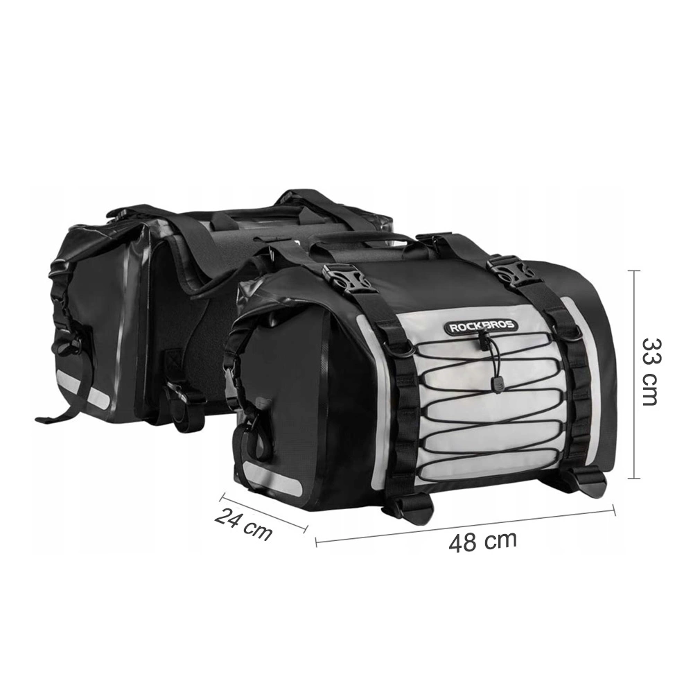 Rockbros AS-010BGR motorcycle bag, waterproof - grayeng