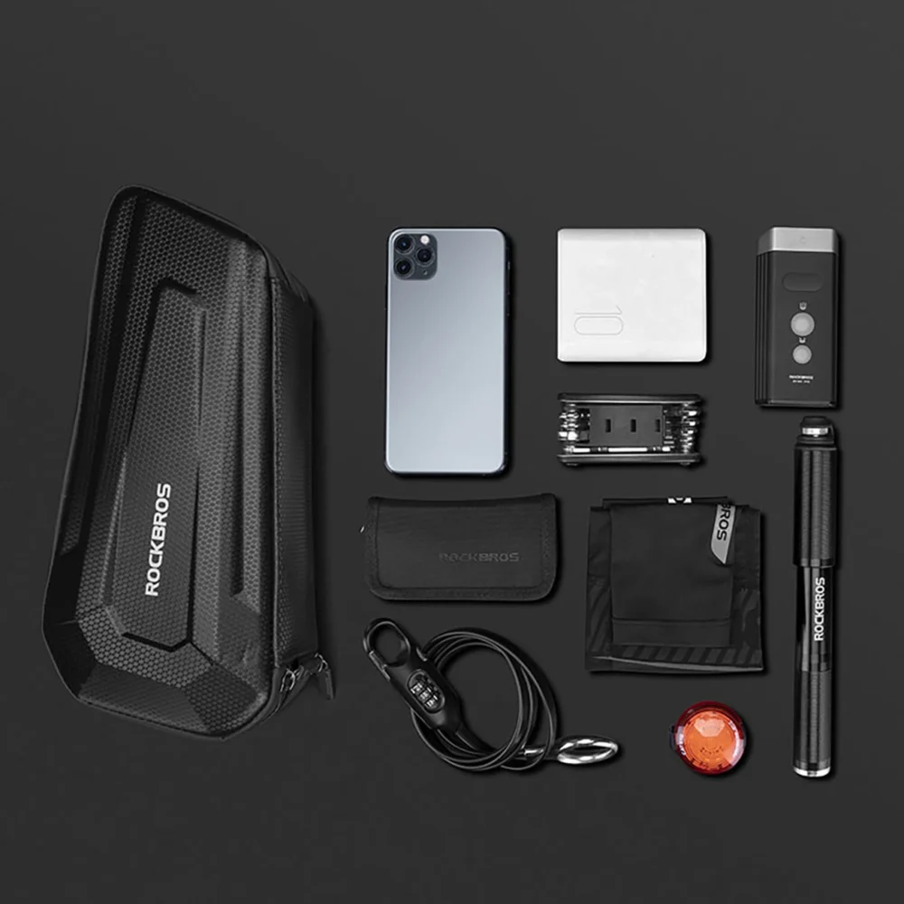 Rockbros B66 waterproof bicycle bag for frame - blackeng